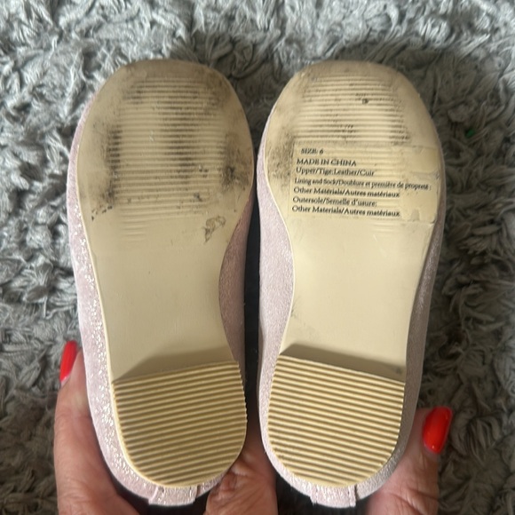 Janie and Jack Shimmer Ballet Flats. - Picture 4 of 4